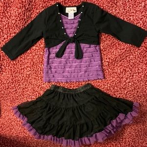 Girls Top and Skirt